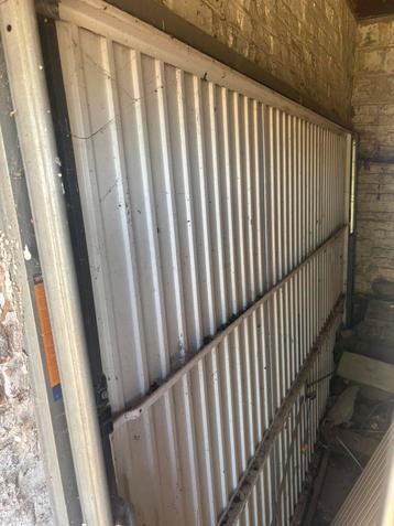 2portes  de garage horman blanche1x205/210 1x 204/300, Enlèvement, Comme neuf
