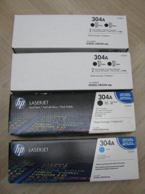 4 toners HP CC530A-CC531A Z-C (HP 304A) HP CP2025-CM2320mfp, Computers en Software, Printerbenodigdheden, Nieuw, Toner, Ophalen of Verzenden