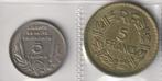 5 FRANCS 1921-1941 (3ème République Francaise), Postzegels en Munten, Ophalen of Verzenden, Frankrijk, Losse munt