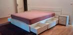 Grand lit double/tweepersoonsbed Ikea Nordli + rangement, Huis en Inrichting, Ophalen