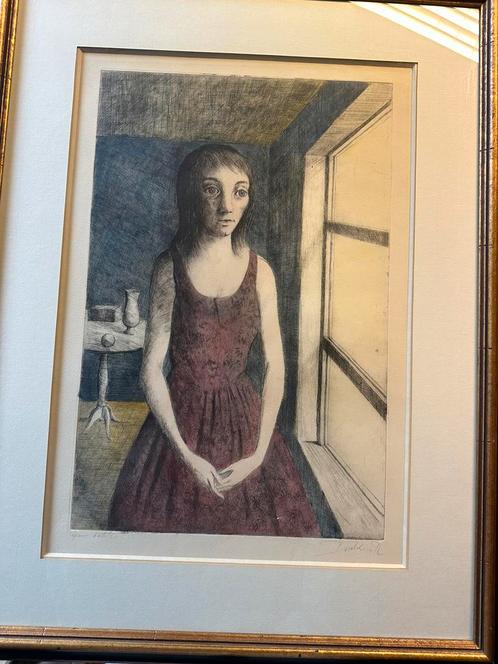 R. De Volder – Épreuve d’artiste – Kleurets / droge naald, Antiek en Kunst, Kunst | Litho's en Zeefdrukken, Ophalen of Verzenden