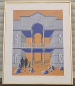 lithographie les portiques signe gaston bogaert, Antiquités & Art, Art | Lithographies & Sérigraphies, Enlèvement ou Envoi