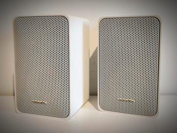 Realistische „Minimus 7" witte luidsprekers - 2 x 40w  beschikbaar voor biedingen