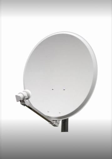 Parabole satellitaire Triax avec tête diamètre 60 cm ., Enlèvement, Comme neuf, Antenne (parabolique)