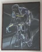 offset lithografie - Wielrenner - H. Wiersma, 1989, Antiek en Kunst, Ophalen of Verzenden