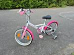 Te Koop Meisje fiets met zijwieltjes 16inch b-twin, Fietsen en Brommers, Fietsen | Kinderfietsjes, Ophalen, Zijwieltjes, 16 tot 20 inch
