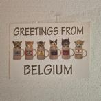 Carte postale Greetings from Belgium, Autres marques, Autres types, Utilisé, Enlèvement ou Envoi
