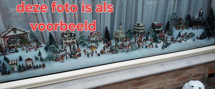 Gezocht: kersthuisjes en figuurtjes, Diversen, Kerst, Ophalen of Verzenden