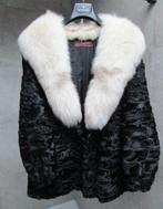 bontjas Astrakan met wolf kraag, Enlèvement, Neuf, Taille 38/40 (M), Noir