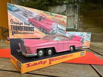 Dinky Toys # 100 Lady Penelope’s FAB1 & diorama box up beschikbaar voor biedingen
