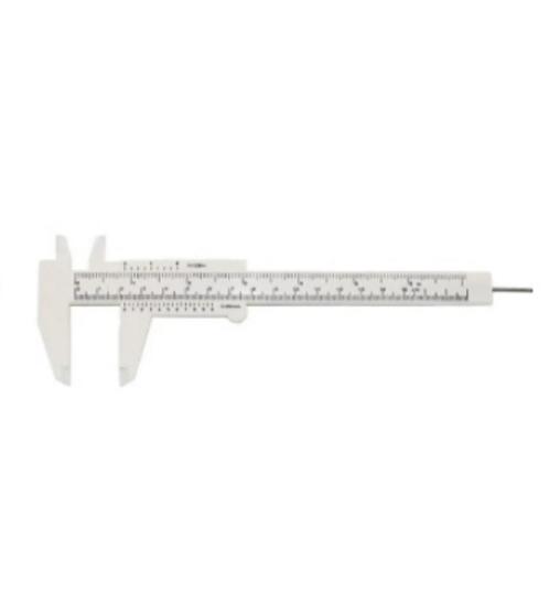 Eenvoudige Schuifmaat - Schuifpasser, Lang 150 mm, 15 cm PVC, Hobby en Vrije tijd, Knutselen, Nieuw, Ophalen of Verzenden