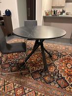 Ikea tafel met marmerlook blad, Enlèvement, Comme neuf, Quatre personnes, Métal