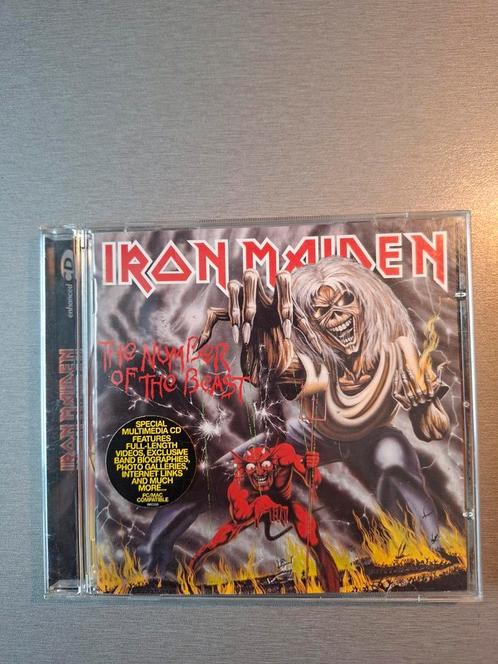Cd. Iron Maiden. The number of the beast. (Ex-Bibliotheek)., Cd's en Dvd's, Cd's | Hardrock en Metal, Gebruikt, Ophalen of Verzenden