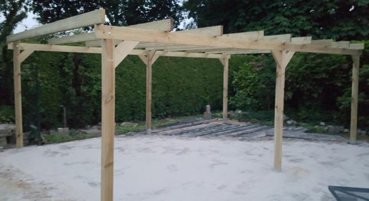 Carport-Overkappoing-Veranda-pergola, Tuin en Terras, Overige Tuin en Terras, Nieuw, Ophalen of Verzenden
