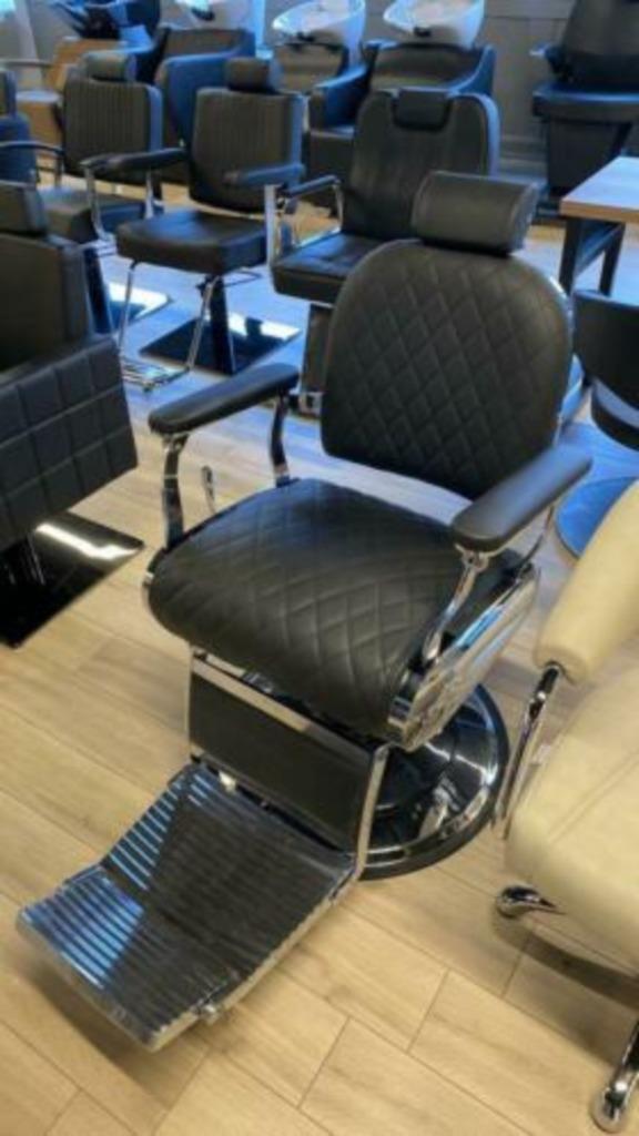 Barbierstoel Long Leo barberchair heren stoel barbershop, Huis en Inrichting, Woonaccessoires | Overige, Nieuw, Ophalen of Verzenden