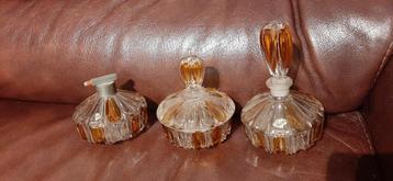 Vintage Parfumflesjes Set beschikbaar voor biedingen