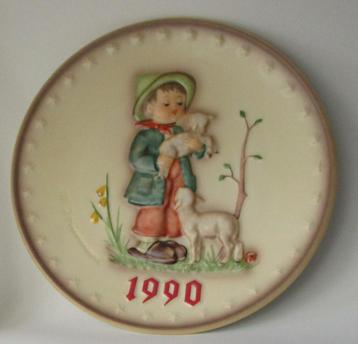M I Hummel:286 -1990 JAARBORD- 20ste Annual Plate -Ø:19½ cm. beschikbaar voor biedingen