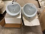 2 mooie , licht blauwe Lavabo's, Ophalen, Nieuw, Wasbak of Wastafel