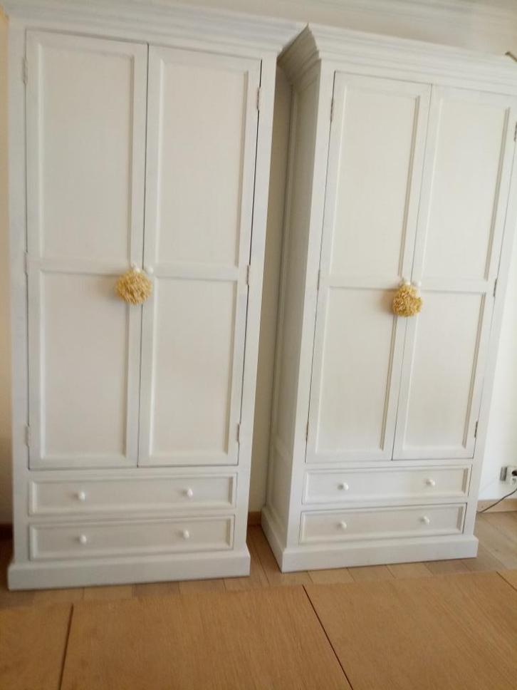 kast 2-deurs Bristol  2 stuks ZGN, Huis en Inrichting, Kasten | Buffetkasten, Zo goed als nieuw, Met lade(s), Met plank(en), Ophalen