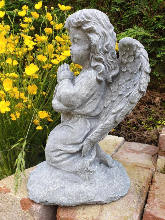 engel beton , grafbeeld, Tuin en Terras, Tuinbeelden, Nieuw, Beton, Ophalen of Verzenden