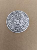 Monnaie 5 francs Léopold II 1871, Postzegels en Munten, Munten | België, Verzenden, Zilver, Losse munt, Zilver