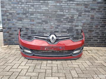 Renault Megane 3 facelift voorbumper rood + led 2013 - 2016