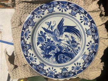 Delft blauw porseleinen bord beschikbaar voor biedingen