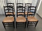 6 vol-eiken stoelen, Huis en Inrichting, Stoelen, Ophalen, Gebruikt, Overige kleuren, Vijf, Zes of meer stoelen