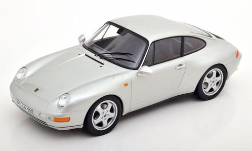 Porsche 911-993 Carrera 1993 Zilver Norev NIEUW 1/18, Hobby en Vrije tijd, Modelauto's | 1:18, Nieuw, Auto, Norev, Ophalen of Verzenden