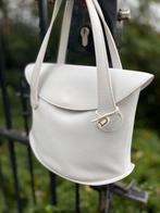 Songé Trotteur Blanc Delvaux MM handtas …19 x 24 cm, Handtassen en Accessoires, Tassen | Damestassen, Ophalen, Zo goed als nieuw