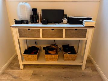 Side table / make up tafel met lades, Enlèvement, Utilisé