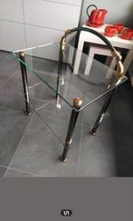 Bijzettafel met zwart gouden accenten, Enlèvement, Comme neuf