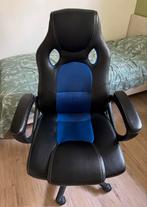 Gaming/bureaustoel blauw zwart, Huis en Inrichting, Bureaustoelen, Gebruikt, Blauw, Ophalen of Verzenden, Gaming bureaustoel