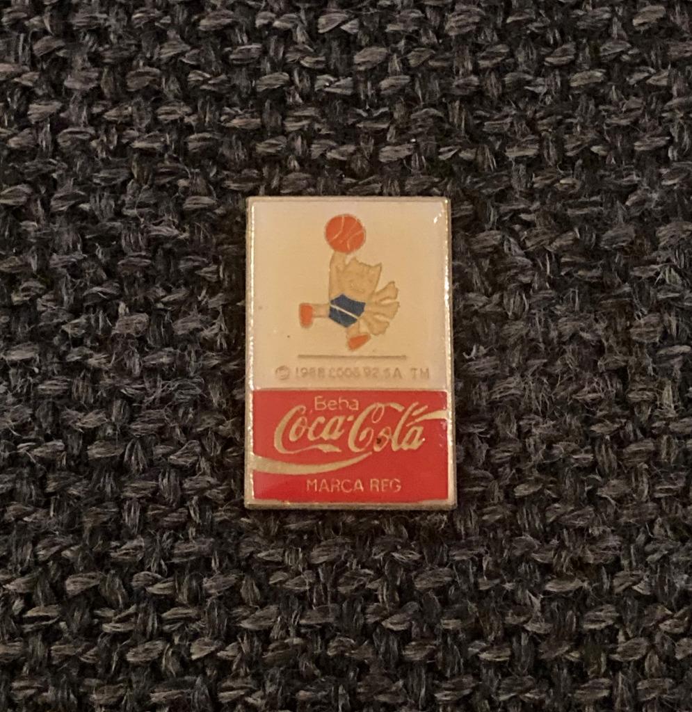 PIN - COCA COLA - COBI - OLYMPISCHE SPELEN - BASKETBAL, Verzenden, Gebruikt, Merk, Speldje of Pin