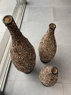 3 vases décoratifs avec coquillages, Maison & Meubles, Synthétique, Enlèvement, Utilisé, Balance
