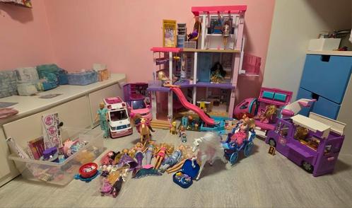 Barbie speelwereld, Kinderen en Baby's, Speelgoed | Poppenhuizen, Zo goed als nieuw, Accessoires, Ophalen