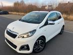 Peugeot 108 cabriolet 1.2 benzine km 27.700 gekeurd, Auto's, Voorwielaandrijving, Stof, Zwart, 1199 cc
