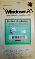 Windows 95 handleiding en activatiecode, Ophalen of Verzenden, Gebruikt, Windows