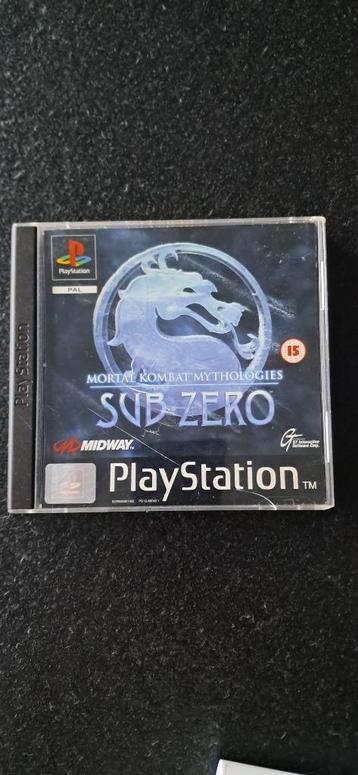 PS1 Mortal Kombat Mythologies Sub-Zero zeldzaam spel beschikbaar voor biedingen