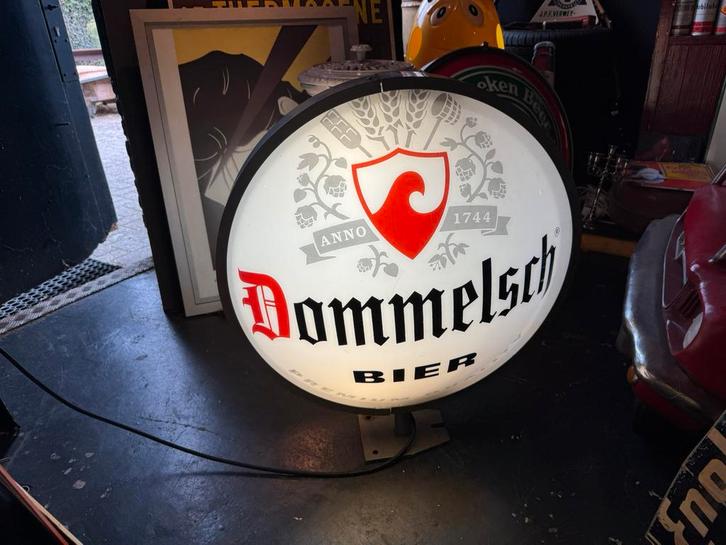 Dommelsch bier reclame lichtbak, Verzamelen, Biermerken, Gebruikt, Reclamebord, Plaat of Schild, Dommelsch, Ophalen