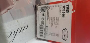 Plaquettes de freins avant TRW GD3461  beschikbaar voor biedingen