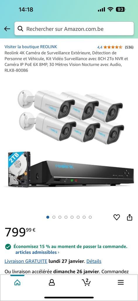 Reolink RLK8-800B6, Audio, Tv en Foto, Videobewaking, Nieuw, Ophalen