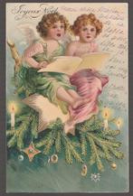 Joyeux Noël Kerstfeest engeltjes zingen, Verzenden, Gelopen, Feest(dag)
