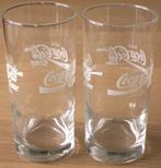 2 verres à Coca Cola avec texte Drink Coca-Cola Coke Deep Br, Collections, Verres & Petits Verres, Enlèvement ou Envoi, Neuf