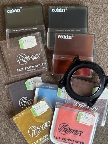 Cokin & Filtek filterset – vintage SLR filters + houder beschikbaar voor biedingen