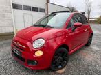 Fiat 500S Cabrio Red Sport Edition 1.4 Benzine Airco 2013, Auto's, Fiat, Bedrijf, Handgeschakeld, Lederen bekleding, 1368 cc