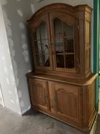 Eiken vitrine kast, Ophalen