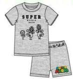 Super Mario Shortama - Grijs - Maat 140, Kinderen en Baby's, Kinderkleding | Maat 140, Nieuw, Jongen of Meisje, Ophalen of Verzenden