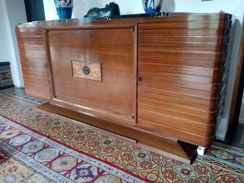 Buffetdressoir, dressoir, art deco, gaston, vis, mahonie, Huis en Inrichting, Kasten | Dressoirs, Ophalen