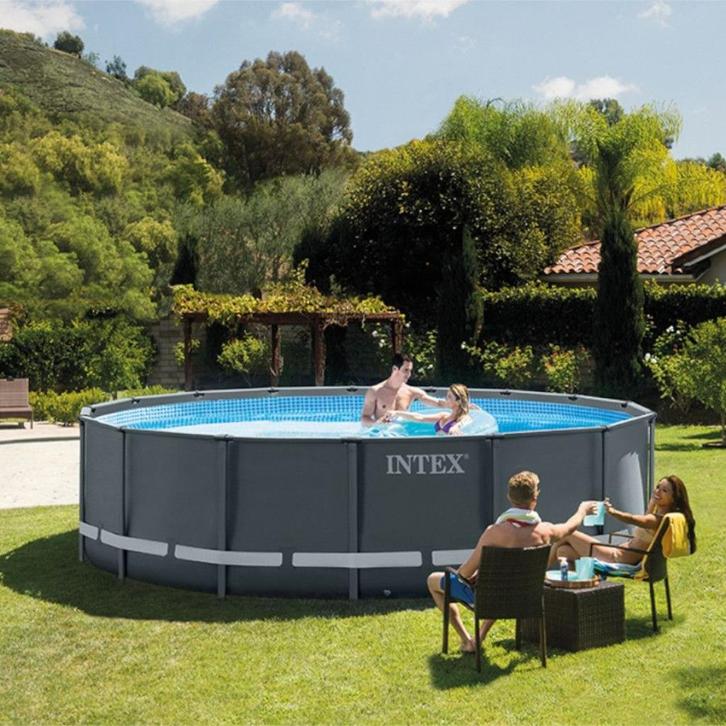 Piscine hors sol ronde INTEX Ultra XTR 488 x 122 NEUVE, Tuin en Terras, Zwembaden, Nieuw, Opzetzwembad, 120 cm of meer, 400 cm of meer